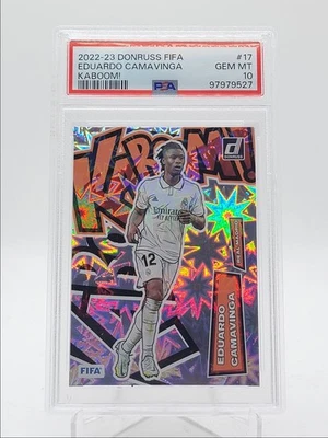 EDUARDO CAMAVINGA 2022 DONRUSS FIFA ФУТБОЛ KABOOM! SSP PSA 10 Q5966 - Изображение 1 из 2