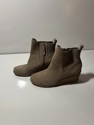 Tom’s Amelia Botines Cuña Beige Nuevo Sin Caja Talla 9.5 Foto 1 de 4