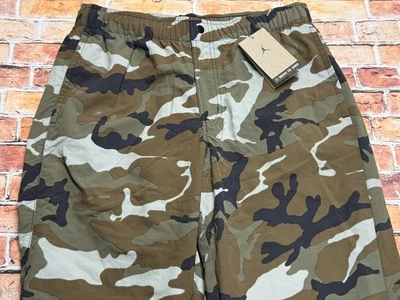 Air Jordan Pants Mens Medium Green Brown MVP Camo Joggers FZ3529-380 - Image 1 of 4