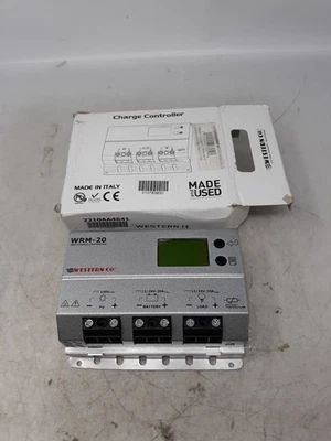 Western Co. WRM-20 MPPT Charge Controller 100V PV 12/24V 20A Made in Italy  - image 1 of 4