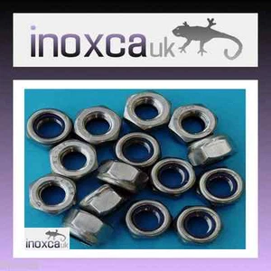 15x M8 HEXAGON NYLOC NUTS GRADE A2 -70 STAINLESS STEEL LOCK HEX HEXAGONAL METRIC - Picture 1 of 1