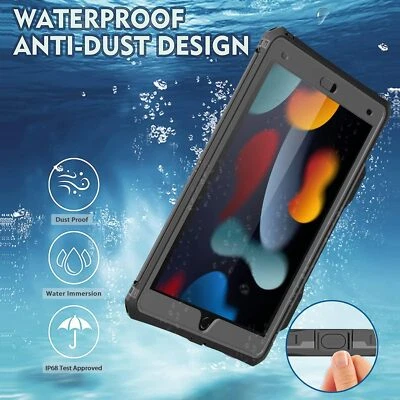 For iPad 10th/9th/8 Generation Case Waterproof Heavy Duty Shockproof Stand Cover - Image 1 of 4
