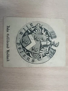 Unused Antique Ex Libris Book Plate With Original Gum JOHN GELLIBRAND HUBBARD - Picture 1 of 8