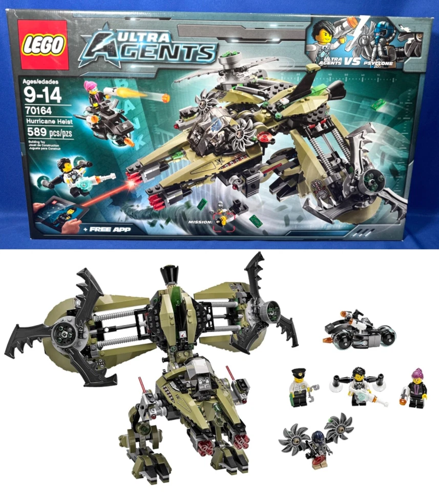 MOTO HURRICANE HEIST Lego 70164 ULTRA AGENTES Psyclone Flyer PHOENIX Fury Foto 1 de 4
