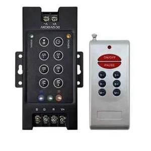 DC12V-24V RGB Controller 30A 360W LED Dimmer 8 Key RF Wireless Remote LED Strip - Picture 1 of 8