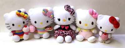 Juego de 5 peluches de Hello Kitty Foto 1 de 4