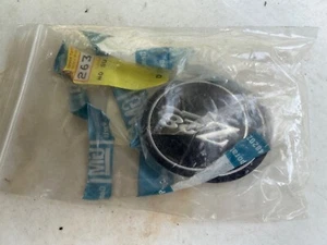 2 GM NOS OEM 1978 1979 Camaro Z28 Wheel Cap Center Insert Emblems Black /Silver - Picture 1 of 6