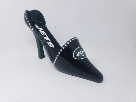 New York Jets NFL High Heel Shoe Bottle Holder Cover