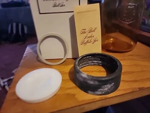 Kugel Bernstein Büffelglas 1885 Vintage mundgeblasen Re Creation mit Box & Booklet - Bild 1 von 13