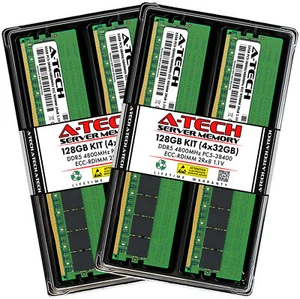 128GB 4x32GB PC5-4800 RDIMM ASRock GENOA2D16NQM3-2Q SP2C741D16NQM3-2Q Memory RAM - Picture 1 of 3