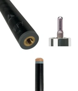 McDermott DEFY Carbon Fiber Shaft 12mm 31" Viking QR Grey Joint Collar - .843" - Picture 1 of 3