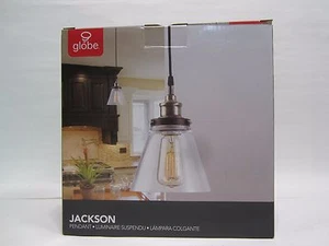 Globe Electric 1-Light Vintage Edison Antique Brass and Bronze Hanging Pendant  - Picture 1 of 4