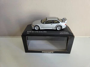Minichamps Kyosho 1/43 BMW M3 GTR (E36) - Argento - 1993 - 433023384 - Foto 1 di 8