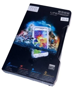 SAMSUNG GALAXY S5 FRE CASE Lifeproof Waterproof Scratch Protector White Clear - Picture 1 of 4