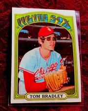 1972 Topps Baseball Card # 108, Tom Bradley Chicago White Sox