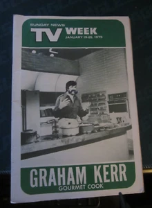 TV Week Magazine Regional TV Guide January 1975 Graham Kerr Gourmet Cook Chef - Picture 1 of 1