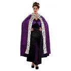 Costume violet cape reine accessoire robe de fantaisie Halloween