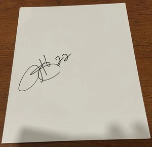 JARVIS HAYES SIGNED 8X10 PHOTO AUTOGRAPH 8.5X11 PAPER WHITE SHEET GEORGIA NETS - Picture 1 of 1