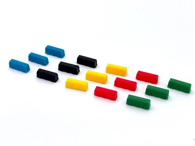 Набор Ticket To Ride из 15 Дополнительных Поездок 3 Каждого Цвета Игра Запасные Части НОВЫЙ - Изображение 1 из 4