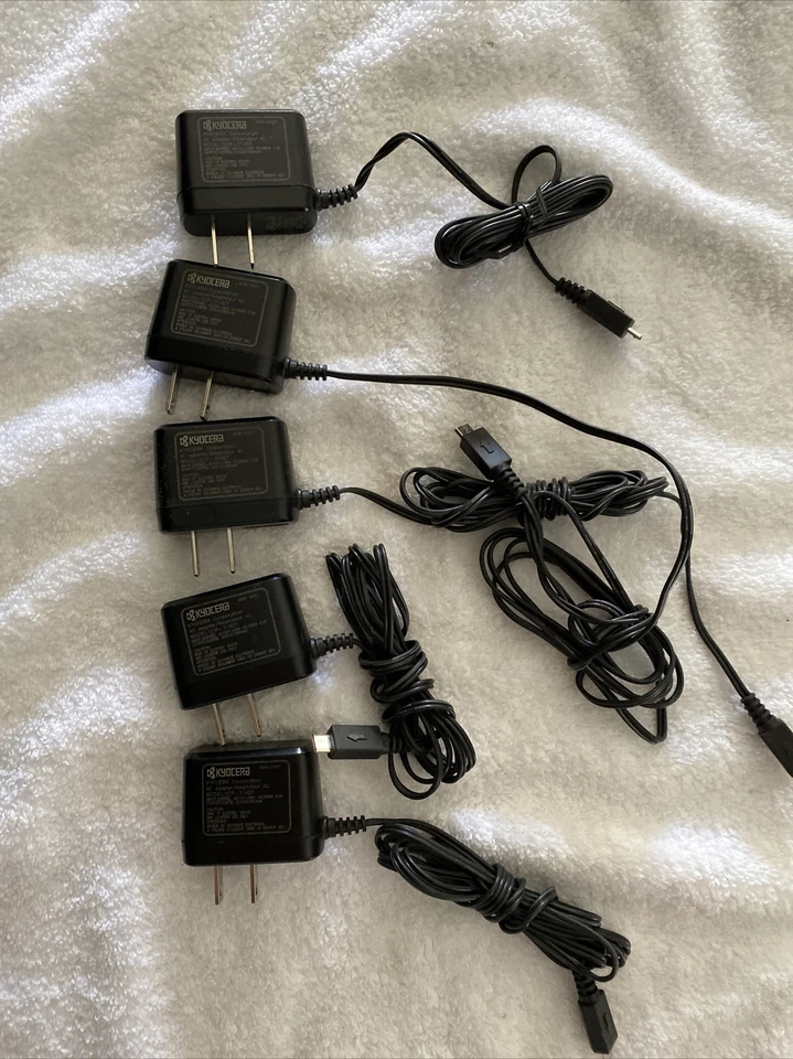 (Лот из 5) Kyocera SCP-31ADT Micro USB адаптер переменного тока - 5V / 800mA - Изображение 1 из 1