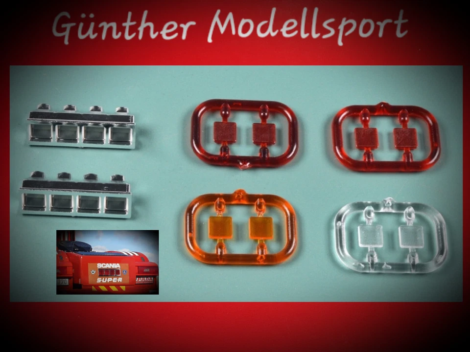 Günther Modellsport 1:14 4 Kammer Rückleuchten Universal, 500907262, carson - Bild 1 von 1