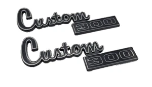 Fender Emblem  Fits Dodge Custom 300 Truck Vintage 77 78 79 80 Set Badge Logo - Picture 1 of 6