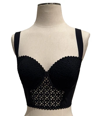 Wolford Etoile Bustier Color: Black Size: 34E 75E 61425 - Image 1 of 3