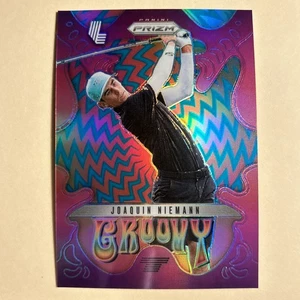 Golf Panini Prizm LIV 2025 Joaquín Niemann Groovy Teal Prizm/275 #1 Torque GC - Imagen 1 de 2