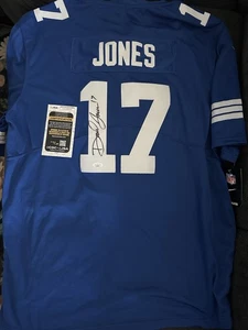 Daniel Jones SIGNED Indianapolis Colts Jersey Stitched XL JSA Authentication COA - Picture 1 of 3