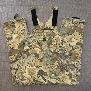 Vintage Liberty Bib Overalls Men's 36x31 Advantage Timber Camo Workwear Hunting - Picture 1 of 17