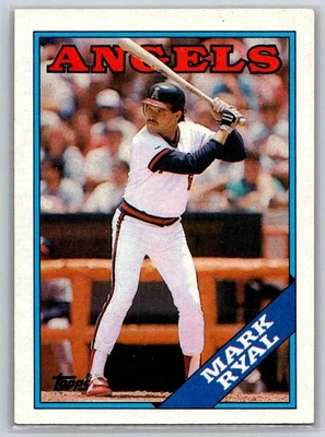 1988 Topps #243 Mark Ryal California Angels - Image 1 of 2