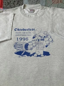 Vintage 1996 NATO Oktoberfest Geilenkirchen Tee - Picture 1 of 10