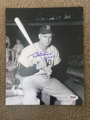 Foto autografiada 8 X 10 de Bobby Doerr con certificación PSA Foto 1 de 3