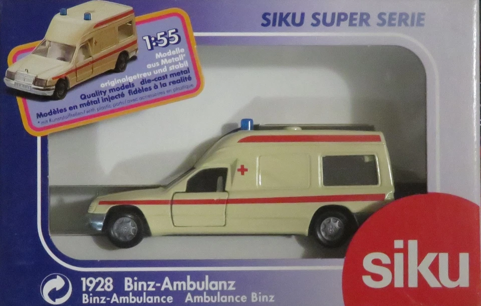SIKU Binz-Ambulanz Art . -Nr. 1928 NEU in OVP - 1:55 - Bild 1 von 1