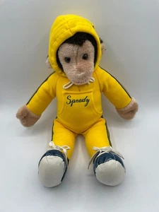 California Stuffed Toys Speedy Monkey Yellow Suit Shoes Laces 17" Plush Hood - Picture 1 of 15