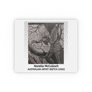 Artistic Music Sketch, Rectangular Mouse Pad, Unique Desk Accessory,[...] - Picture 1 of 4