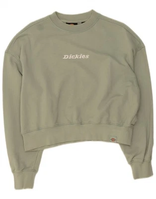 DICKIES Mujer Gran Tamaño Corto Gráfico Sudadera Jersey Reino Unido 14 Medio Verde CP03 Foto 1 de 3