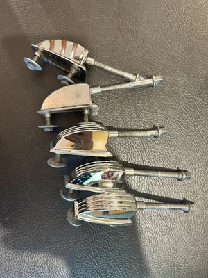 Ludwig “Mini Classic” Lugs Pack Of 5 With Tension Rods Vintage Original 1 1/4” - Image 1 of 4