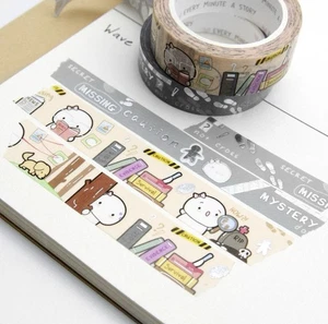 EMA Every Minute A Story Crime/Thriller Book Genre Beanie Washi Tape Set - Picture 1 of 2