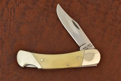 MOORE MAKER MATADOR ТЕХАС СДЕЛАНО В США ГЛАДКАЯ КОСТЬ СРЕДНИЙ ЗАМОК НОЖ (28946) - Изображение 1 из 4