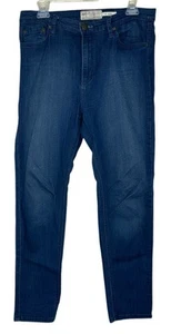 Pantalones de mezclilla ajustados elásticos Free People tiro alto lavado medio talla 30 azules - Imagen 1 de 6