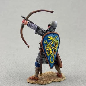 Collectible figure, Tin toy soldier 54 mm, Norman knight statue, Archer figurine - Picture 1 of 12