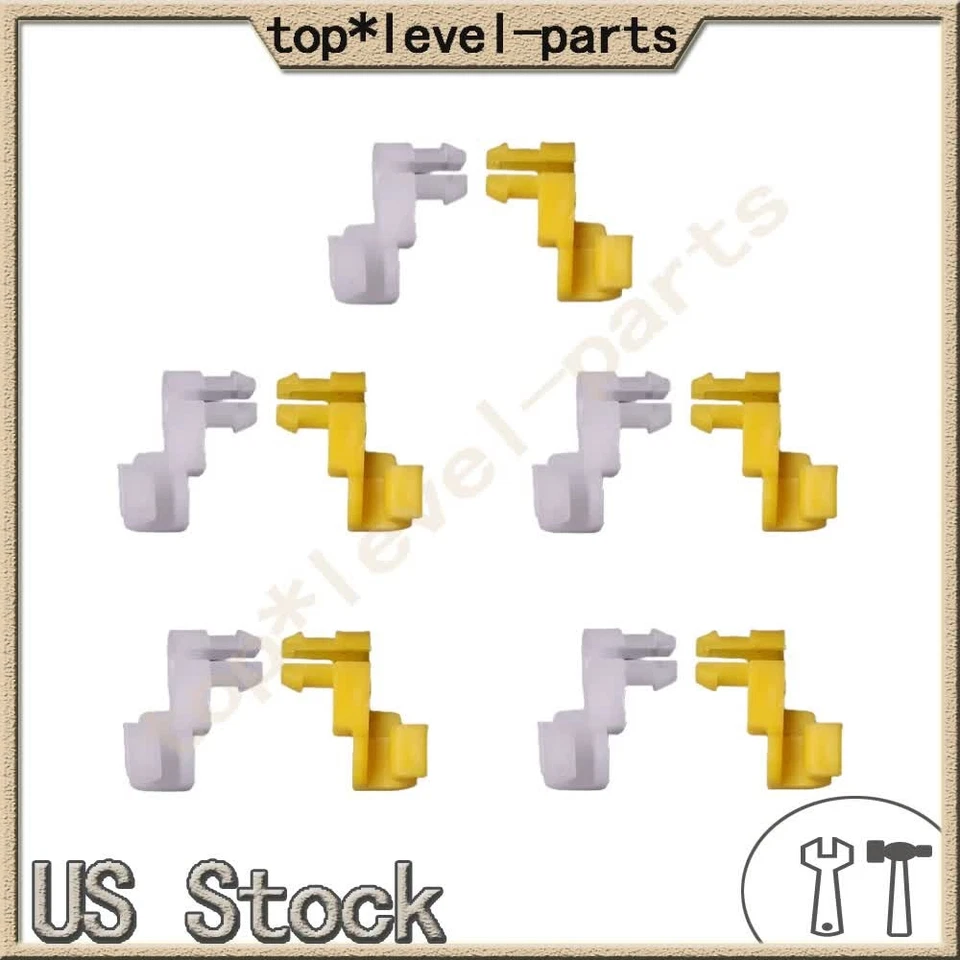 New 5Sets Door Lock Rod Clip Retainer Fasteners fit for Toyota 4Runner 1984-2014 - Изображение 1 из 4