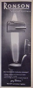 PUBLICITÉ RONSON VARAFLAME AVEC INJECTEUR GAZ BUTRON - WORLD'S GREATEST LIGHTER - Picture 1 of 1