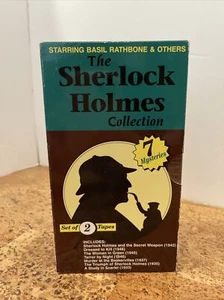 The Sherlock Holmes Collection 2 VHS Tape Set 7 Mysteries 1930s 1940s Movies - Picture 1 of 7