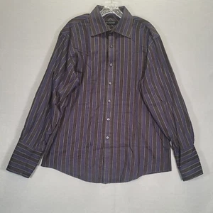 Sean John Mens Shirt Size 16 5 -32/33 Long Sleeve Striped Button Up - Picture 1 of 11
