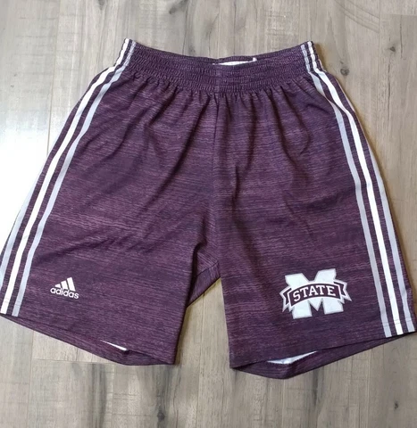 Team Player Issued Adidas Mississippi State Basketball Shorts Bulldogs L Cover