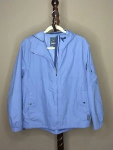 Pacific Trail Outdoor women's M hooded jacket blue full zip lightly lined - Picture 1 of 9