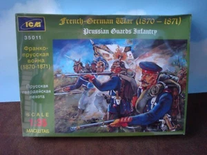 French-German War Prussian Guard Infantry Figures Kit- 1:35 scale ICM 35011 NIB - Picture 1 of 10