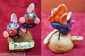 BILANCIA SEGNO ZODIACO FISCHIETTO TERRACOTTA ARTIGIANATO PUGLIESE CASA H 8,5 CM - Imagen 1 de 1